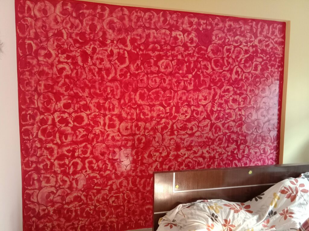 Modern texture wall painting design in Bangalore for stylish home interiors with premium decorative finish